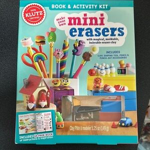 Mini Erasers Book & Activity Kit - Colorful